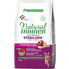 Natural Trainer Cat Adult Sterilized Προσούτο 1,5kg Natural Trainer Cat Adult Sterilized Προσούτο 1,5kg