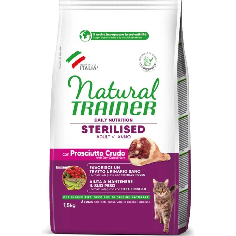 NATURAL TRAINER CAT ADULT STERILIZED ΠΡΟΣΟΥΤΟ 1,5kg ΞΗΡΑ ΤΡΟΦΗ ΓΑΤΑΣ NATURAL TRAINER CAT ADULT STERILIZED ΠΡΟΣΟΥΤΟ 1,5kg ΞΗΡΑ ΤΡΟΦΗ ΓΑΤΑΣ