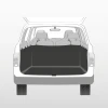 Trixie Κάλυμμα πορτ-μπαγκαζ αυτοκινήτου 250x170cm ΣΚΥΛΟΙ