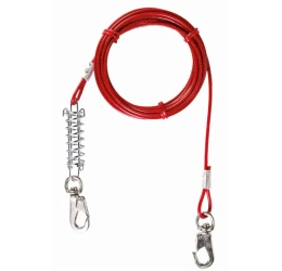 Συρματόσχοινο Δεσίματος Trixie με ελατήριο υψηλής αντοχής 5m Συρματόσχοινο Δεσίματος Trixie με ελατήριο υψηλής αντοχής 5m