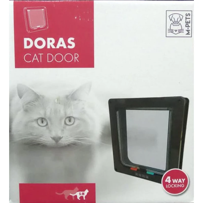 Πόρτα Γάτας M-Pets 4 Κατευθύνσεων  με τούνελ 19x20cm καφέ ΓΑΤΕΣ