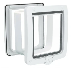 Πόρτα Γάτας/Σκύλου Trixie 4 Κατευθύνσεων XXL με τούνελ 24x28cm Λευκό