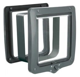 Πόρτα Γάτας/Σκύλου Trixie 4 Κατευθύνσεων XXL με τούνελ 24x28cm Γκρι