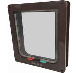 Πόρτα Γάτας M-Pets 4 Κατευθύνσεων  με τούνελ 19x20cm καφέ Πόρτα Γάτας M-Pets 4 Κατευθύνσεων  με τούνελ 19x20cm καφέ