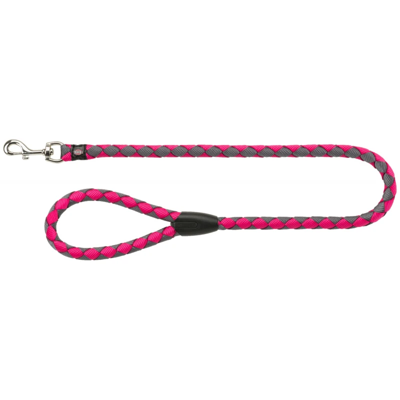 Οδηγός-Λουρί Trixie Cavo Lead S-M 12mm x 1m Φούξ - Γκρι  ΣΚΥΛΟΙ