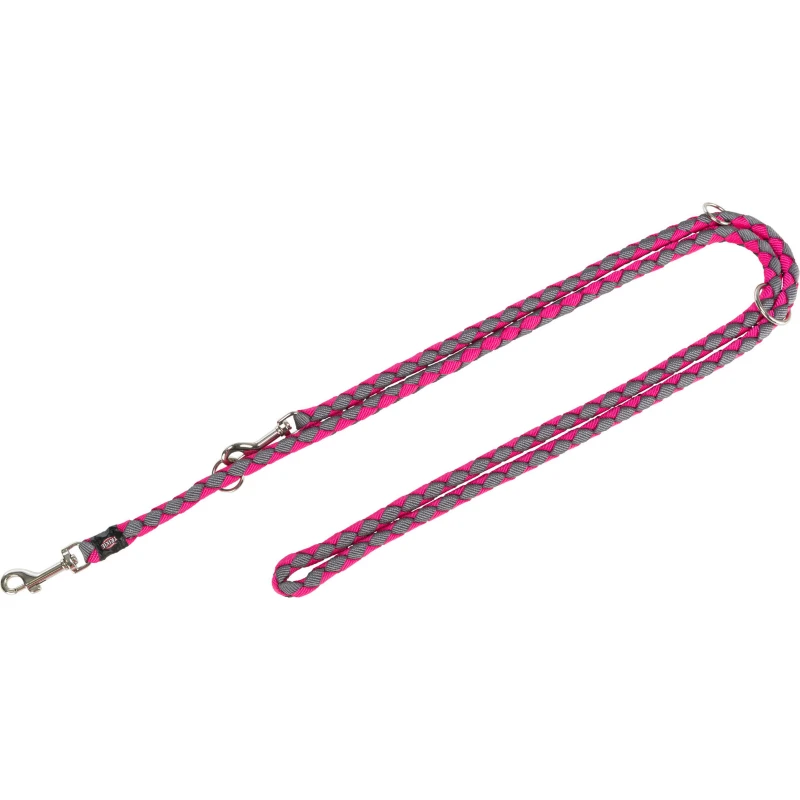 Εκπαιδευτικό λουρί τριών σημείων Trixie Cavo Fuchsia - Graphite S-M 12mm x 2m ΣΚΥΛΟΙ