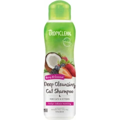 Tropiclean Berry & Coconut Deep Clean Cat Shampoo 355ml Tropiclean Berry & Coconut Deep Clean Cat Shampoo 355ml