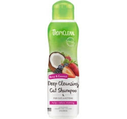 Tropiclean Berry & Coconut Deep Clean Cat Shampoo 355ml Tropiclean Berry & Coconut Deep Clean Cat Shampoo 355ml