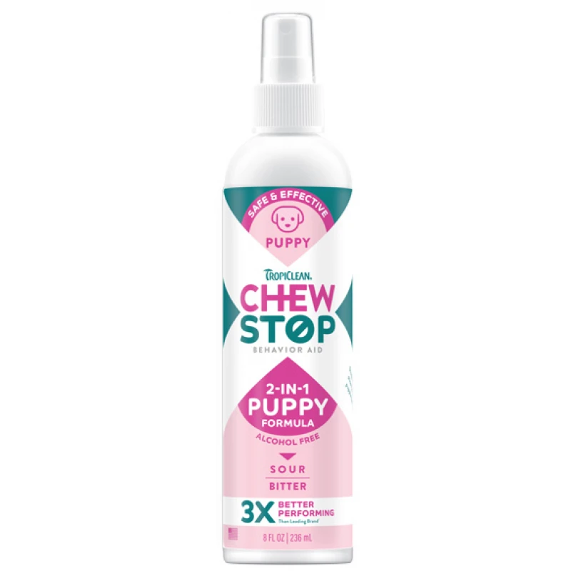 Tropiclean Chew Stop 2 in 1 Puppy Spray Εκπαίδευσης για Κουτάβια 236ml Σκύλοι