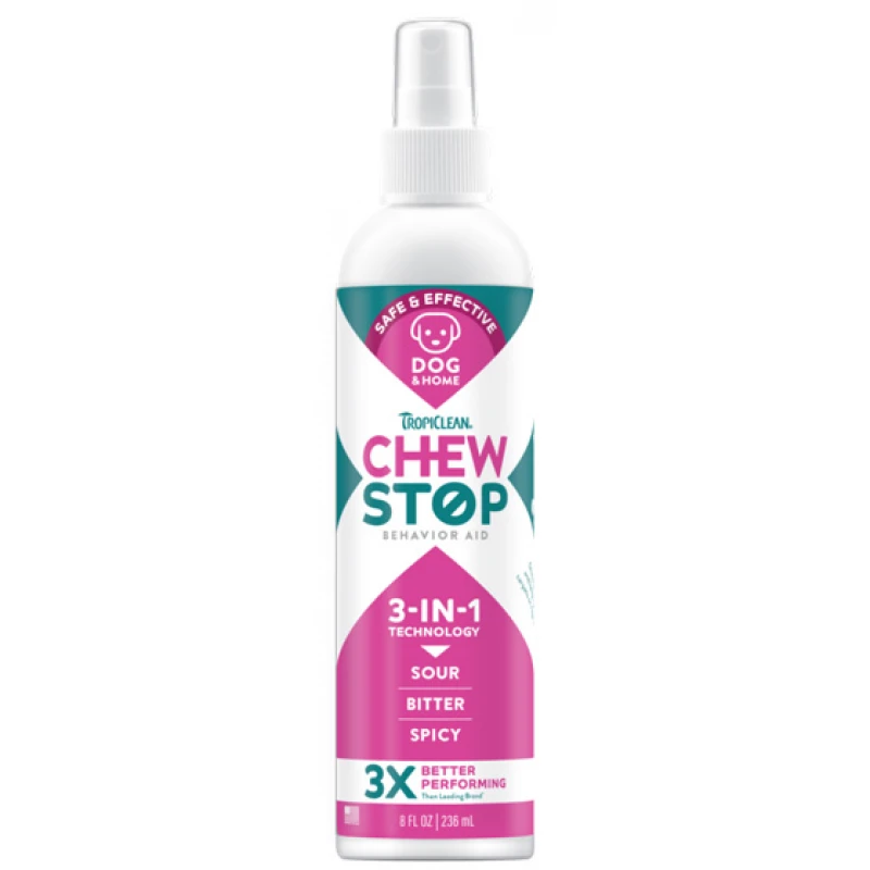 Tropiclean Chew Stop 3 in 1 Dog & Home Spray Εκπαίδευσης για Σκύλους 236ml Σκύλοι
