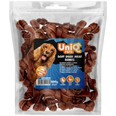 Λιχουδιές Σκύλου Uniq Pets Μαλακά Κόκκαλα με Πάπια 250gr
