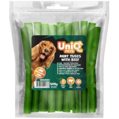 Λιχουδιές Σκύλου Uniq Pets Οδοντικά Sticks Μέντας με Μοσχάρι  500gr