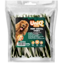 Λιχουδιές Σκύλου Uniq Pets Στριφτά Οδοντικά Sticks με Μέντα 500gr