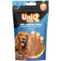 Λιχουδιές Σκύλου Uniq Pets Strips με Κοτόπουλο 250gr