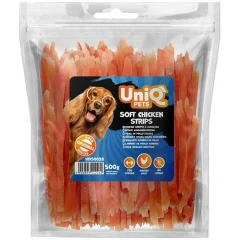 Λιχουδιές Σκύλου Uniq Pets Strips με Κοτόπουλο 500gr