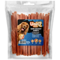 Λιχουδιές Σκύλου Uniq Pets Strips με Κουνέλι 500gr