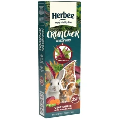Herbee Cruncher Sticks για Τρωκτικά και Κουνέλια με Λαχανικά και Αμάραντο 115gr (2τμχ)
