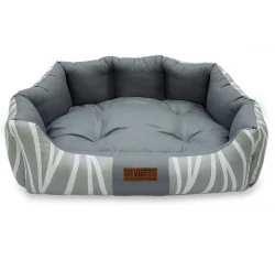 Κρεβατάκι Σκύλου και Γάτας V.I.Pets Comfy Cotton Waves Νο1 Gray 50x47cm Κρεβατάκι Σκύλου και Γάτας V.I.Pets Comfy Cotton Waves Νο1 Gray 50x47cm