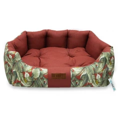 Κρεβατάκι Σκύλου και Γάτας V.I.Pets Comfy Cotton Tropical Νο1 Red 50x47cm Κρεβατάκι Σκύλου και Γάτας V.I.Pets Comfy Cotton Tropical Νο1 Red 50x47cm