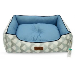 Κρεβατάκι Σκύλου και Γάτας V.I.Pets Cozy Cotton Squares Νο1 Blue 54x44cm Κρεβατάκι Σκύλου και Γάτας V.I.Pets Cozy Cotton Squares Νο1 Blue 54x44cm