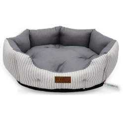 Κρεβατάκι Σκύλου και Γάτας V.I.Pets Royal Cotton Stripes Νο3 Gray 70x70cm Κρεβατάκι Σκύλου και Γάτας V.I.Pets Royal Cotton Stripes Νο3 Gray 70x70cm
