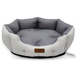 Κρεβατάκι Σκύλου και Γάτας V.I.Pets Royal Cotton Stripes Νο3 Gray 70x70cm Κρεβατάκι Σκύλου και Γάτας V.I.Pets Royal Cotton Stripes Νο3 Gray 70x70cm
