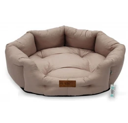 Κρεβατάκι Σκύλου και Γάτας V.I.Pets Royal Cotton Aloe Vera 3D Νο1 Beige 50x50cm