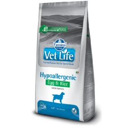 Vet Life Hypoallergenic Egg & Rice 12kg Vet Life Hypoallergenic Egg & Rice 12kg