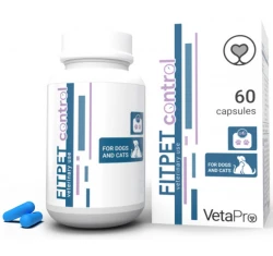 Vetapro Fitpet Control 60 κάψουλες για Απώλεια Βάρους για Σκύλους & Γάτες Vetapro Fitpet Control 60 κάψουλες για Απώλεια Βάρους για Σκύλους & Γάτες