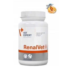 Renalvet Συμπλήρωμα Διατροφής κατά της Χρόνιας Νεφρικής Ανεπάρκειας σε Σκύλους και Γάτες 60 Κάψουλες