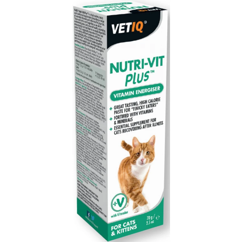 Συμπλήρωμα Διατροφής για Γάτες VETIQ Nutri-Vit Plus 70gr ΓΑΤΕΣ