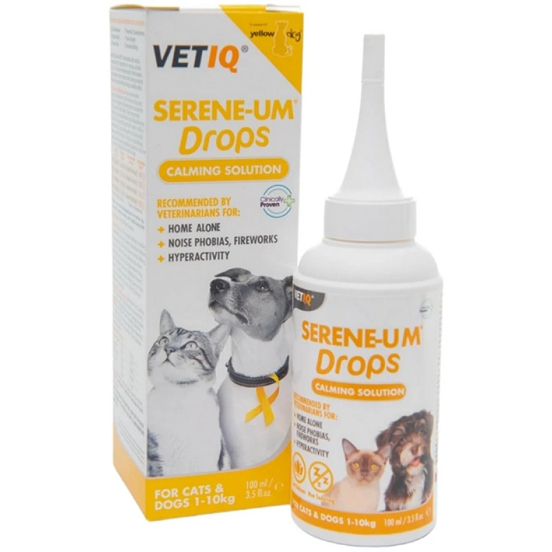 Συμπλήρωμα Διατροφής Σκύλου και Γάτας VETIQ SERENE-UM Drops 100ml ΣΚΥΛΟΙ