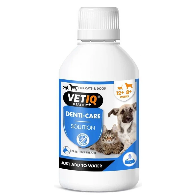 VETIQ 2in1 Denti Care Διάλυμα Στοματικής Υγιεινής για Σκύλους και Γάτες 250ml ΣΚΥΛΟΙ