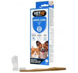 VETIQ 2in1 Denti-Care Enzymatic Toothcare Kit 70gr Σετ Οδοντόπαστας και Βούρτσα VETIQ 2in1 Denti-Care Enzymatic Toothcare Kit 70gr Σετ Οδοντόπαστας και Βούρτσα