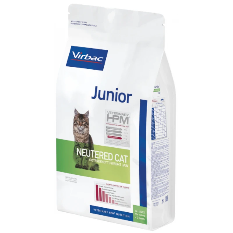Ξηρά Τροφή Γάτας Virbac Junior Neutered Cat 1,5kg ΓΑΤΕΣ