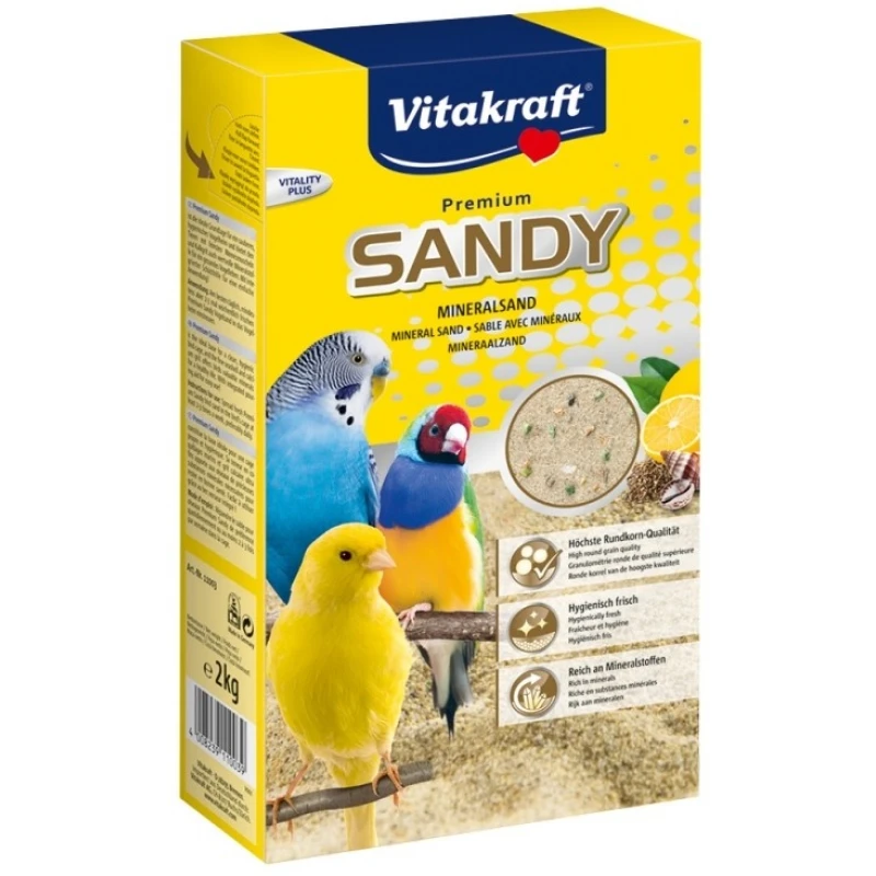 Vitakraft Bio Sand Άμμος πτηνών 2kg ΤΡΟΦΕΣ ΓΙΑ ΠΟΥΛΙΑ