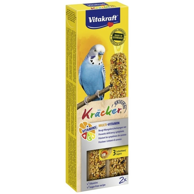 Vitakraft Kracker Duo για Παπαγαλάκια Multivitamin 2 τεμχ. ΤΡΟΦΕΣ ΓΙΑ ΠΟΥΛΙΑ