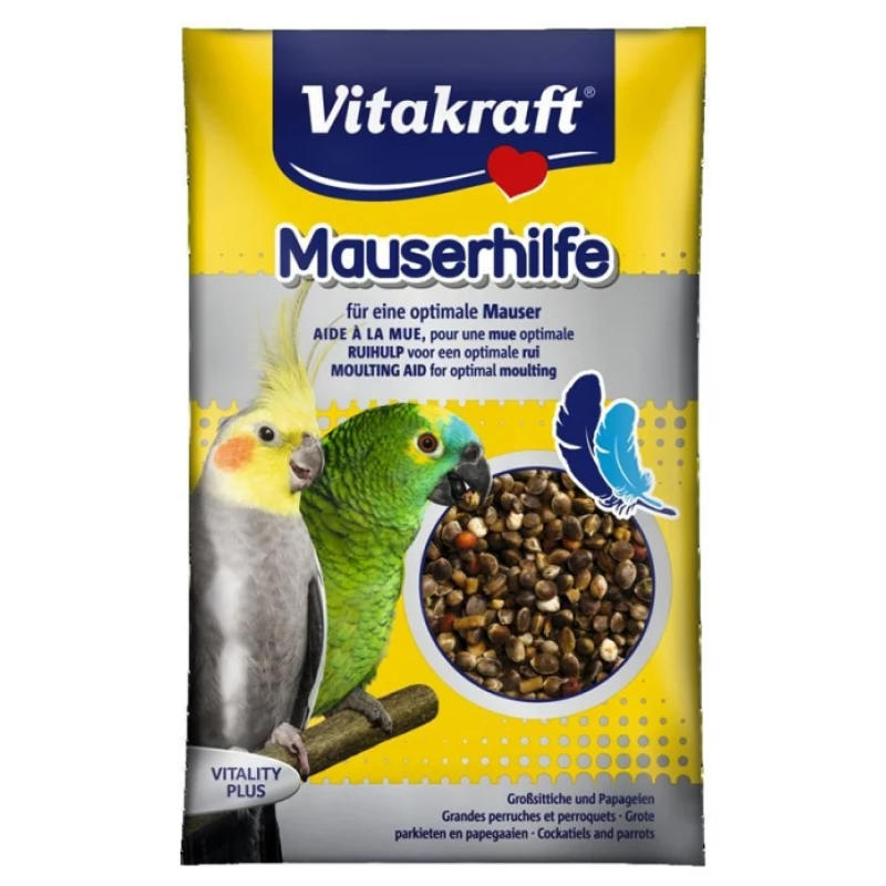 Vitakraft Mauserhilfe Ενισχυτικό πτερώματος φακ.25gr για παπαγάλους ΠΟΥΛΙΑ