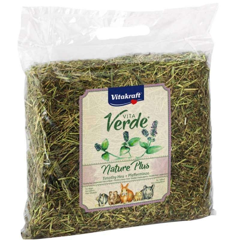Χόρτο αρωματικό Vita Verde Nature Plus Hay με δυόσμο 500gr ΜΙΚΡΑ ΖΩΑ - ΚΟΥΝΕΛΙΑ