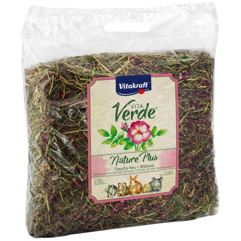 Χόρτο αρωματικό Vita Verde Nature Plus Hay με άγριο τριαντάφυλλο 500gr ΜΙΚΡΑ ΖΩΑ - ΚΟΥΝΕΛΙΑ