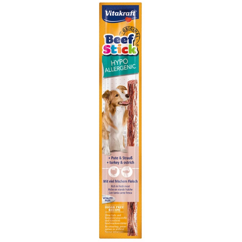 Beef Stick Hypoallergenic Με Γαλοπούλα και Στρουθοκάμηλο 12gr ΛΙΧΟΥΔΙΕΣ & ΚΟΚΑΛΑ