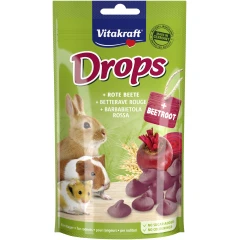 Vitakraft Drops Beetroot Λιχουδιές για Κουνέλια και Τρωκτικά 75gr Vitakraft Drops Beetroot Λιχουδιές για Κουνέλια και Τρωκτικά 75gr