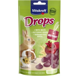 Vitakraft Drops Beetroot Λιχουδιές για Κουνέλια και Τρωκτικά 75gr