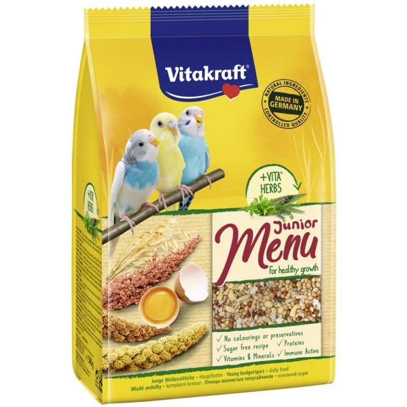 Vitakraft Junior Menu Kids 500gr για νεαρά Παπαγαλάκια ΠΟΥΛΙΑ