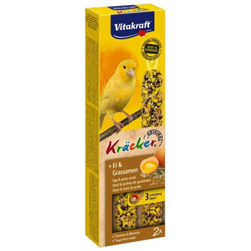 Vitakraft Kracker Duo για καναρίνια με αυγό και σπόρους 2τεμχ. ΠΟΥΛΙΑ