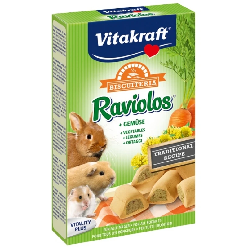 Vitakraft Raviolos 100gr λιχουδιές για Κουνέλια και Τρωκτικά ΜΙΚΡΑ ΖΩΑ - ΚΟΥΝΕΛΙΑ