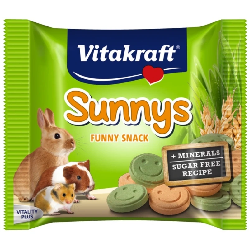 Vitakraft Sunnys 50gr λιχουδιές για Κουνέλια και Τρωκτικά ΜΙΚΡΑ ΖΩΑ - ΚΟΥΝΕΛΙΑ