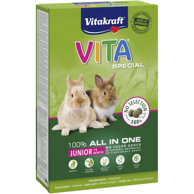 VITAKRAFT VITA SPECIALS JUNIOR 600GR ΤΡΟΦΕΣ ΚΟΥΝΕΛΙΩΝ