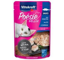 Υγρή τροφή Γάτας Vitakraft Poesie Delice Sauce σε Φακελάκι 85gr με Ψάρι Υγρή τροφή Γάτας Vitakraft Poesie Delice Sauce σε Φακελάκι 85gr με Ψάρι
