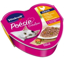 Υγρή Τροφή Γάτας Vitakraft Poesie με Κοτόπουλο & Λαχανικά 85gr Υγρή Τροφή Γάτας Vitakraft Poesie με Κοτόπουλο & Λαχανικά 85gr